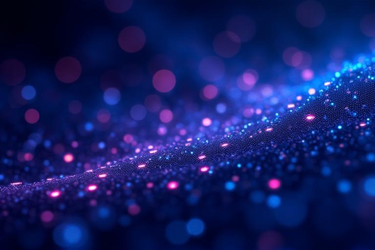 Abstract visualization of complex data algorithms working